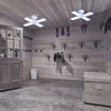 Feit Electric LED Garage Light, 4 Panel Adjustable Screw-in LED