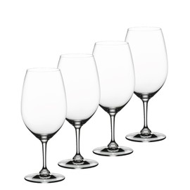 Nachtmann Vivino Bordeaux Glass | Set of 4 Wine glasses 20.6 Ounce Crystal Clear Glass | White or Red Wine Glass Set with Long Stem | Ideal for Tasting Cabernet, Pinot Noir, Bordeaux | Dishwasher Safe