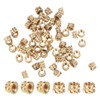 PATIKIL M4x4x6.31 mm Brass Threaded Insert, 20 Pcs Metric Knurled