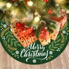 HOHOTIME 48 inch Christmas Tree Skirt, Green Tree Skirt Berry