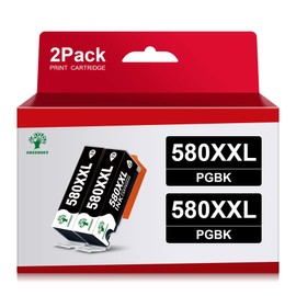 GREENSKY PGI-580XXL Black Cartridges Compatible with Canon 581 580 PGBK for Canon TR8550 Printer Cartridges for Pixma TS6350 TR8550 TS8350 TS705 TS8250 TS9550 TS6250 TS6150 TR7550 TS6151 TTS8150 (2