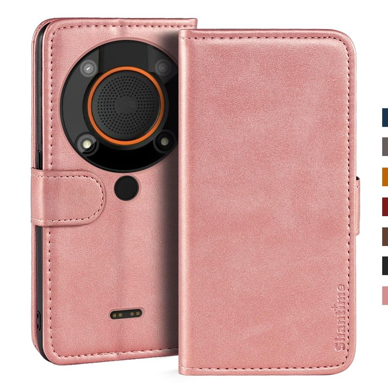Shantime Stylish Leather Wallet Case Compatible with AGM Glory Qualcomm