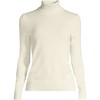 Lands' End Womens Cashmere Turtleneck Sweater Fresh Ivory Regular Small