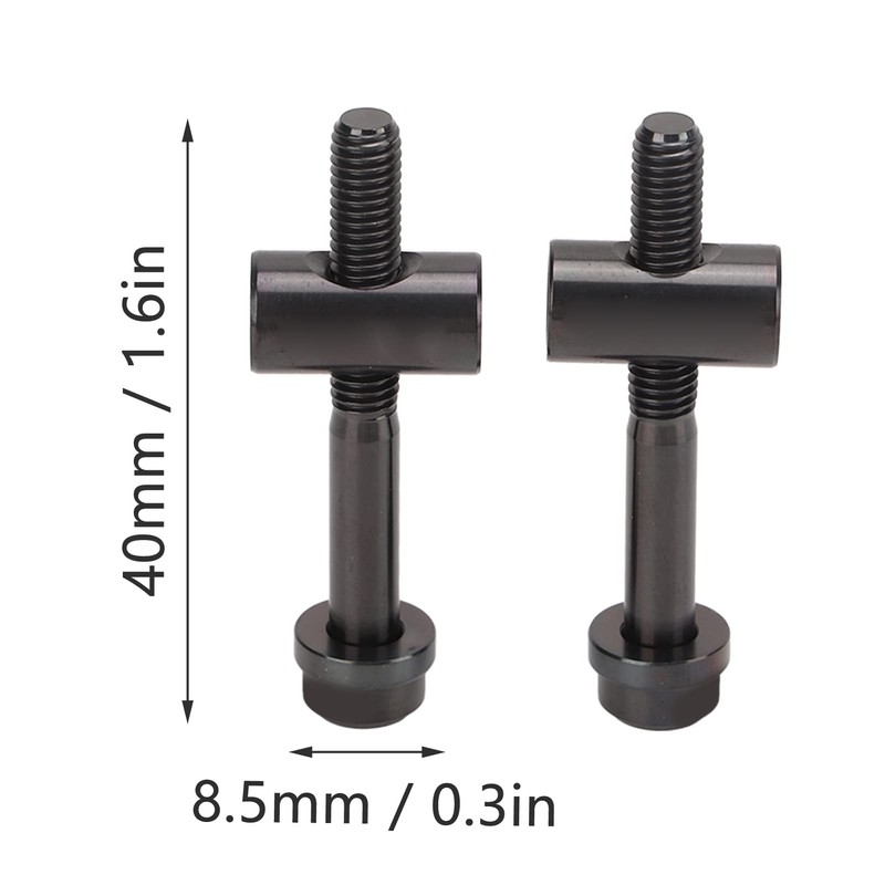 BONKZEBU 2 PCS M5 X 40mm Titanium Cycling Seat Post