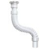 Pufeuoo Flexible Waste Pipe 1 1/2'' to 40/50mm Stretch Water Pipe for Bath Sink Flexible Pipe Connector