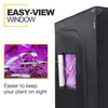 iPower 36"x36"x72" 3’x3’x6’ Mylar Hydroponic Water-Resistant Grow Tent with Observation