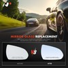 A-Premium Right Passenger Side Heated Mirror Glass with Backing Plate