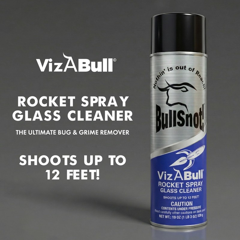 BullSnot! VizaBull Rocket Spray Glass Cleaner Windshield Glass Cleaner Truck