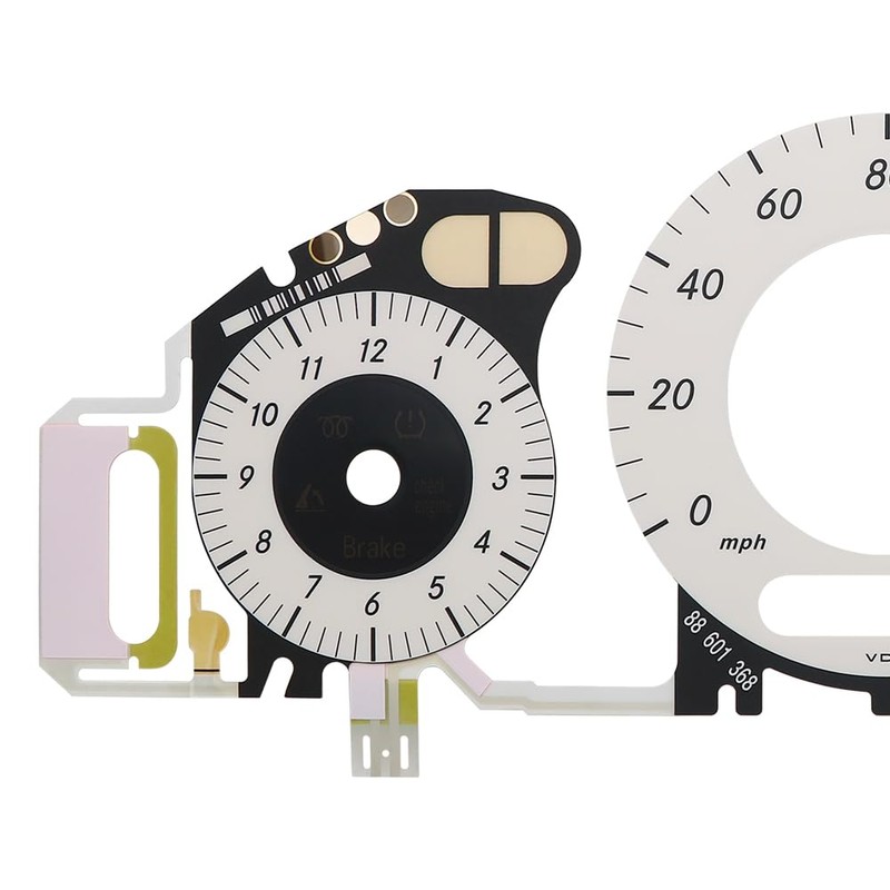 BENET Gauge Face Overlay with EL Cold Light Instrument Panel