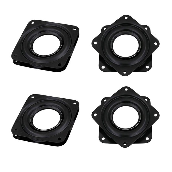LUCY WEI 4 Pcs Turntable Bearing with Steel Ball Bearings,Square