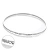 Sterling Silver Diamond Cut 66mm Stacking Bangle, Sterling Silver, Diamond