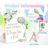 Sage Green Baby Shower Table Sign, Babies Are Sweet Please