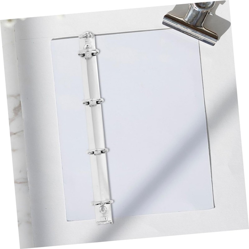 Operitacx 1 Set Metal Binder Binder Rings Folder with Pockets