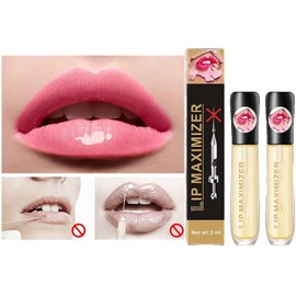 Kayswang Vitamin E Lip Plumping Serum Lip Hyaluronic Lip Plumper Instant Lip Filler for Moisturize Eliminate Dryness Wrinkles Enhances Plump Gloss Cozzo Vitamin E Lip Plumping Serum (2PC)