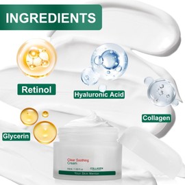 Intensive Anti Wrinkle Face Cream - Day Night Moisturiser for Women - Mature Skin Soothing Repairing Cream with Retinol, Hyaluronic Acid, Collagen & Glycerin for Deep Hydration, Elasticity Boost - 50g