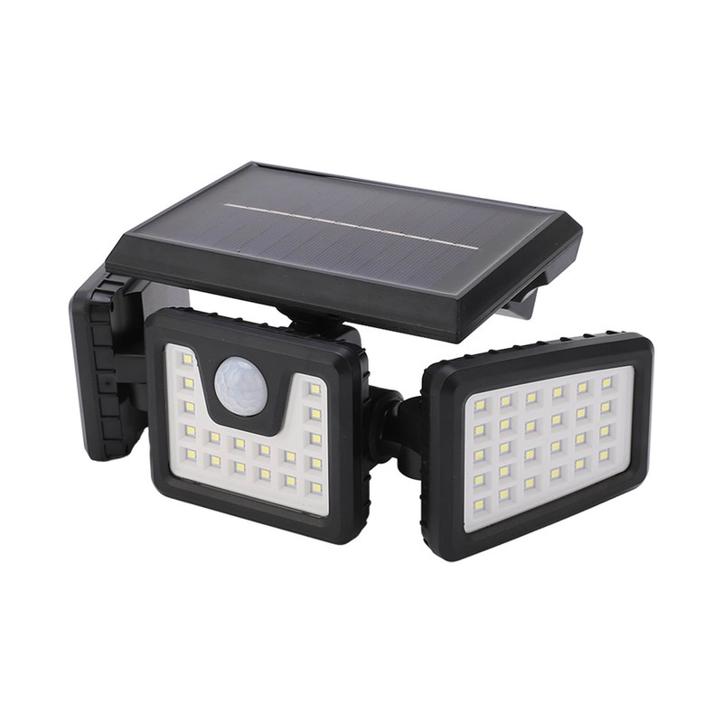 Outdoor Motion Sensor Light Solar Powered 3 Adjustable Heads IP65