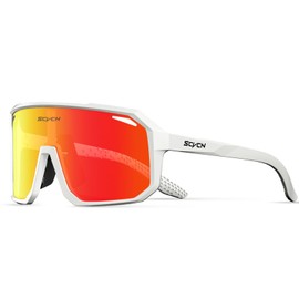 SCVCN Cycling Glasses Sports Sunglasses Women Men Bicycle MTB UV400 Protection Running Mountain Bike Baseball Biking Goggles Riding BMX Fishing Running Riding Golf Driving Softball 505