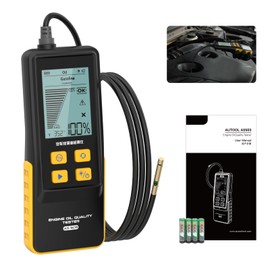BELEY Engine Oil Tester & Motorcycle Oil Change Kit- Gasoline/Diesel Diagnostic Tool, 31.5in Probe, Temp Test, 2.8in Display (4 Batteries)