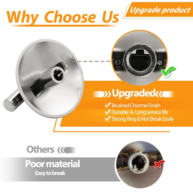 Upgraded WP7737P245-60 74007918 Stove Knobs Replacement Parts for Jennair Maytag