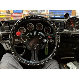 Unbranded 13.5" Super Lightweight 12 Gauge Racing Aluminum Steering Wheel 5 Hole