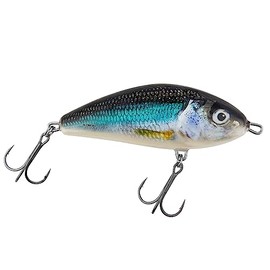 Salmo Fatso 10 cm 48g Floating Jerkbait Wobbler, Salmo Colours: Holo Smelt