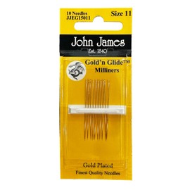 Gold'N Glide Milliners Agujas - Tamaño 11 10/paquete