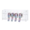 SUPERFINDINGS Acylic Label Dispenser Adjustable Sticker Roll Holder with 8