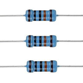 BOJACK 100K Ohm Resistors 1 W ±1% Metal Film Single Resistor (Pack of 100 Pcs)