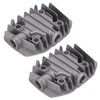 Air Compressor Cylinder Head Aluminum Cooling Parts Pneumatic for Replacement