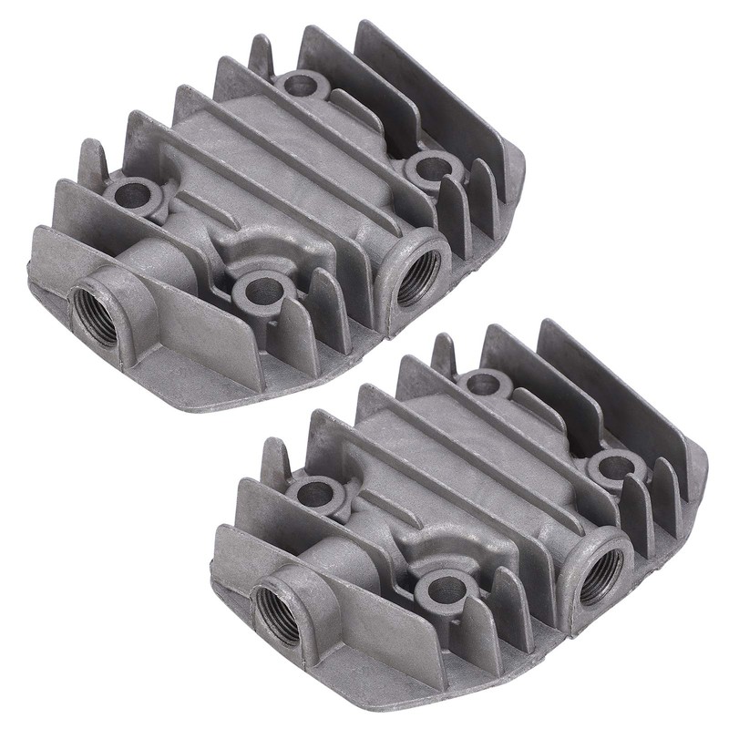 Air Compressor Cylinder Head Aluminum Cooling Parts Pneumatic for Replacement