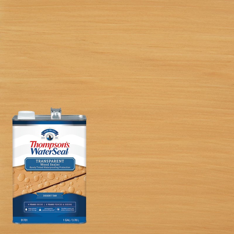 Thompson’s WaterSeal Transparent Waterproofing Wood Stain and Sealer, Desert Tan,