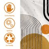 Avezano Mid Century Abstract Shower Curtain Modern Minimalistic Arch Home