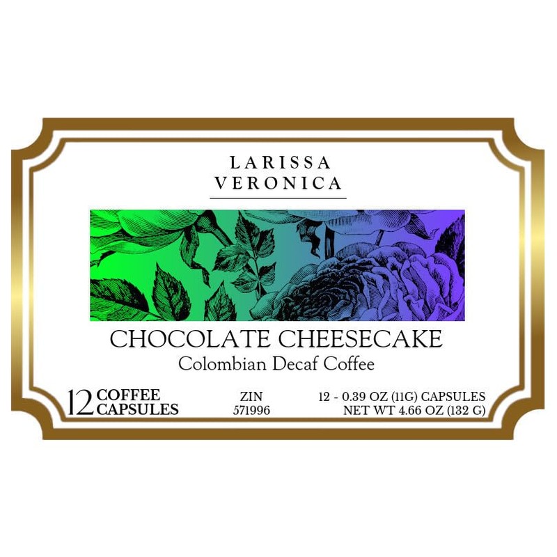 Chocolate Cheesecake Colombian Decaf Coffee (Single Serve K-Cup Pods) (Gourmet,
