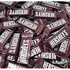 Hershey's Milk Chocolate Bars, Individually Wrapped Snack Size Chocolate Candy, Original Hershey Bars, Bulk Pack Of 2 Pounds