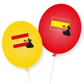 8 Balloons * SPAIN * as Decoration for Theme Party, Country Party and Birthday | Balloons Party Set Madrid Barcelona