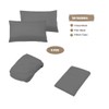 Trend Bedding Mart 4PC Sheet Set Grey Solid 100% Egyptian
