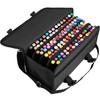 ADVcer Marker Case 120 Storage Holders, Foldable Extendable Oxford Lipstick