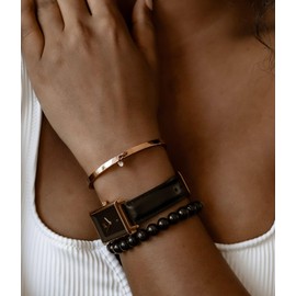 BOMAIL Natural Stone Bracelet for Women Men - 8MM Semi-Precious Gemstone Beaded Bracelet Healing Crystal Stretch Bracelet Yoga Bracelets Jewelry