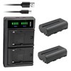 Kastar 2-Pack NP-F550 / NP-F570 Battery and LTD2 USB Charger