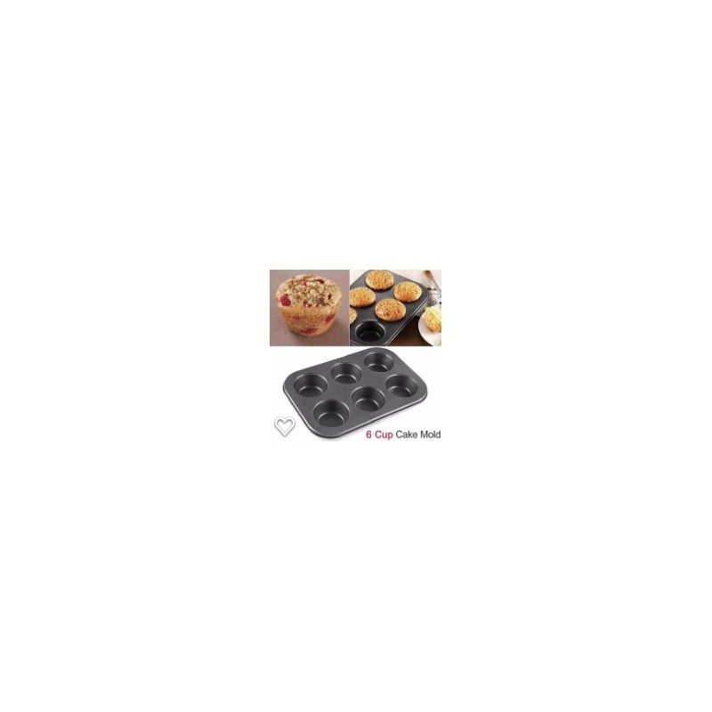 Royal Cuisine Nonstick Muffin Pan for Baking - Large 6-Cup