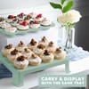 MosJos EXTRA TALL DOME 24 Cupcake Carrier, Green Cupcake Holder