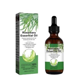 YANINEE 60ML Rosemary Essential Oil for Hair Growth, Rosmarin Haaröl, Rosmarinöl Haare für Augenbrauen und Wimpern, nährt die Kopfhaut