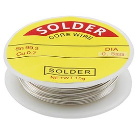 Ett McPower Solder Diameter 0.5 mm | 10 g Roll | Lead-Free Electronic Solder for SMD Soldering Points | 99.3% Tin, 0.7% Copper | Precise Soldering