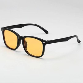 [2025]Orange Lens Computer Blue Light Glasses for Men&Women,Blocking Gaming Glasses,Daily Use - Colour: [Black]1Pcs