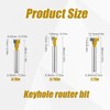 3pcs Keyhole Router Bits Set, 1/4" Shank T Slot Cutter