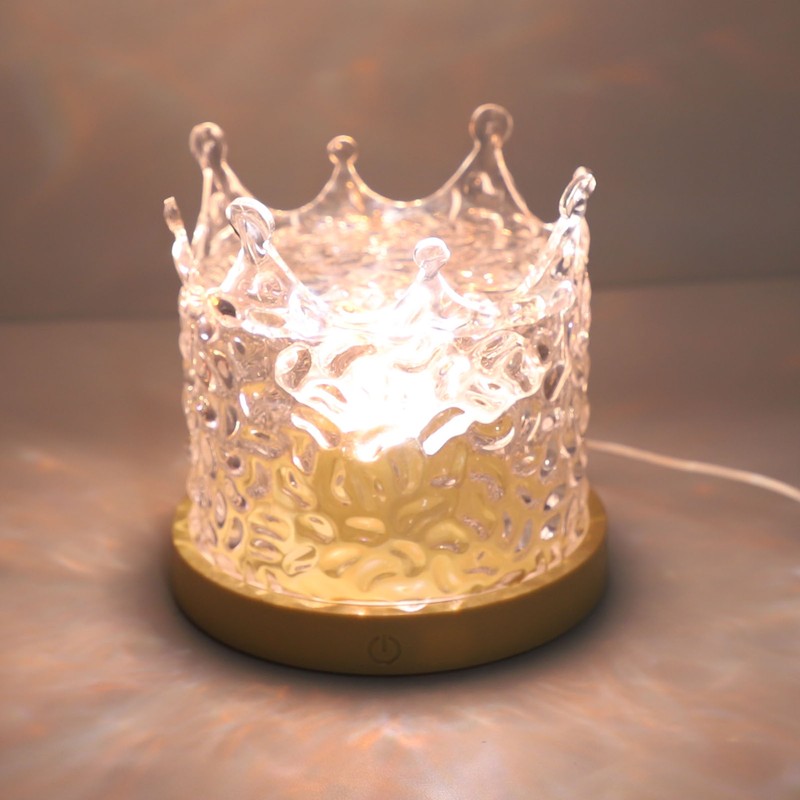 Wave Night Light 3 Colors 1000mAh USB Rechargeable Brightness Adjustable