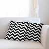 Beabes Throw Pillow Covers Black White Chevron Zigzag Wavy Line