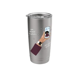 Mirror Selfie Positive Affirmations Black Melanin Pride Stainless Steel Insulated Tumbler