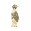 PremiumBead Waterbuffalo Bone Tuxedo Penguin | 32x11x6.5mm | Cream/Black | 1 Bead