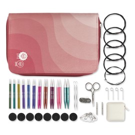 KnitPro Zing Interchangeable Needle Set - Pair 11 x 10 cm Circular Knitting Needles with Accessories.Zing Regal Set, Color Coded for Beginners, Professionals and Gift Set